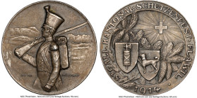 Confederation silver "St. Gallen Shooting Festival - Flawil" Medal 1914 MS62 NGC, Richter-1189a (formerly 1189b), 27mm. By Holy Frères, St.-Imier. A r...