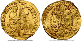 Levant. Venetian Colony Debased gold Ducat (Post-1545) AU Details (Bent) NGC, Debased Venetian Imitation In name of Francesco Dona. HID09801242017 © 2...
