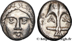 THRACE - APOLLONIA PONTICA
Type : Diobole 
Date : c. 350 AC. 
Mint name / Town : Apollonia 
Metal : silver 
Diameter : 10,5  mm
Orientation dies : 12 ...
