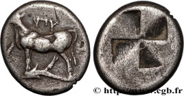 THRACE - BYZANTION
Type : Drachme ou sicle 
Date : c. 416-357 AC 
Mint name / Town : Byzance,Thrace 
Metal : silver 
Diameter : 16,5  mm
Orientation d...