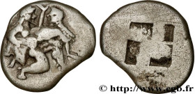 THRACE - THRACIAN ISLANDS - THASOS
Type : Drachme 
Date : c. 435-411 AC. 
Mint name / Town : Thasos, Thrace 
Metal : silver 
Diameter : 16  mm
Orienta...