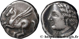 CORINTHIA - CORINTH
Type : Drachme  
Date : c. 330 AC. 
Mint name / Town : Corinthe, Corinthie 
Metal : silver 
Diameter : 13  mm
Orientation dies : 9...