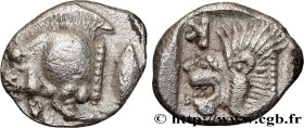 MYSIA – KYZIKOS / CYZICUS
Type : Obole 
Date : c. 450-420 AC. 
Mint name / Town : Cyzique, Mysie 
Metal : silver 
Diameter : 8,5  mm
Orientation dies ...