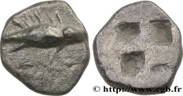 MYSIA – KYZIKOS / CYZICUS
Type : Hemiobole 
Date : c. 580-550 AC 
Mint name / Town : Cyzique 
Metal : silver 
Diameter : 8  mm
Weight : 0,46  g.
Rarit...