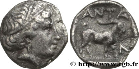 TROAS - ANTANDROS
Type : Obole 
Date : c. 420-400 AC. 
Mint name / Town : Antandros, Troade 
Metal : silver 
Diameter : 8,5  mm
Orientation dies : 6  ...