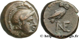 AIOLIS - NEONTEICHOS
Type : Demi-unité 
Date : c. 150 AC. 
Mint name / Town : Néonteichos, Éolide 
Metal : copper 
Diameter : 10  mm
Orientation dies ...