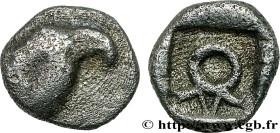 IONIA - MAGNESIA AD MEANDRUM
Type : Tetartemorion 
Date : c. 450 AC. 
Mint name / Town : Magnésie du Méandre, Ionie 
Metal : silver 
Diameter : 5  mm
...