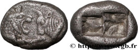 LYDIA - LYDIAN KINGDOM - CROESUS
Type : Sixième de statère 
Date : c. 550 AC. 
Mint name / Town : Sardes, Lydie 
Metal : silver 
Diameter : 8,5  mm
We...