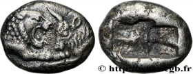 LYDIA - LYDIAN KINGDOM - CROESUS
Type : Sixième de statère 
Date : c. 550 AC. 
Mint name / Town : Sardes, Lydie 
Metal : silver 
Diameter : 9  mm
Weig...