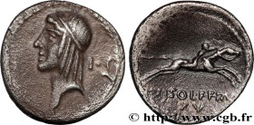 CALPURNIA
Type : Denier 
Date : 67 AC. 
Mint name / Town : Rome 
Metal : silver 
Millesimal fineness : 950  ‰
Diameter : 18,5  mm
Orientation dies : 7...