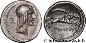 CALPURNIA
Type : Denier 
Date : 67 AC. 
Mint name / Town : Rome 
Metal : silver 
Millesimal fineness : 950  ‰
Diameter : 18  mm
Orientation dies : 5  ...