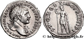 TRAJANUS
Type : Denier 
Date : 107 
Mint name / Town : Rome 
Metal : silver 
Millesimal fineness : + 900  ‰
Diameter : 18,5  mm
Orientation dies : 6  ...