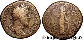 MARCUS AURELIUS
Type : Sesterce 
Date : 164 
Mint name / Town : Rome 
Metal : copper 
Diameter : 31,5  mm
Orientation dies : 6  h.
Weight : 26,06  g.
...