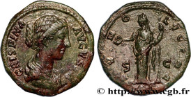 CRISPINA
Type : Dupondius 
Date : 180-182 
Mint name / Town : Rome 
Metal : copper 
Diameter : 26,5  mm
Orientation dies : 12  h.
Weight : 13,67  g.
O...