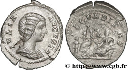 JULIA DOMNA
Type : Denier 
Date : 207-211 
Mint name / Town : Rome 
Metal : silver 
Millesimal fineness : 550  ‰
Diameter : 20  mm
Orientation dies : ...
