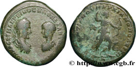MACRINUS and DIADUMENIAN
Type : Pentassaria 
Date : 217-218 
Mint name / Town : Marcianopolis, Mésie Inférieure 
Metal : copper 
Diameter : 28,5  mm
O...