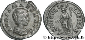 JULIA MAESA
Type : Denier  
Date : 220-222 
Mint name / Town : Rome 
Metal : silver 
Millesimal fineness : 500  ‰
Diameter : 18,5  mm
Orientation dies...