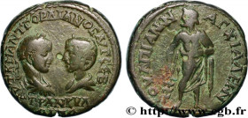 GORDIANUS III and TRANQUILLINA
Type : Tetrassaria 
Date : 238-244 
Mint name / Town : Anchialus, Thrace 
Metal : copper 
Diameter : 25  mm
Orientation...