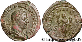 PHILIPPUS
Type : Sesterce 
Date : 247 
Mint name / Town : Rome 
Metal : copper 
Diameter : 30,5  mm
Orientation dies : 12  h.
Weight : 15,16  g.
Offic...