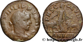 PHILIPPUS II
Type : Sesterce 
Date : an 9 
Mint name / Town : Viminacium, Mésie Supérieure 
Metal : copper 
Diameter : 29,00  mm
Orientation dies : 1 ...