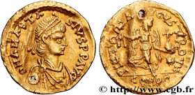 ANASTASIUS
Type : Tremissis 
Date : c. 491-518 
Mint name / Town : Constantinople 
Metal : gold 
Millesimal fineness : 1000  ‰
Diameter : 14,5  mm
Ori...