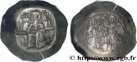ISAAC II ANGELUS
Type : Aspron trachy (scyphate) 
Date : 1185-1195 
Mint name / Town : Constantinople 
Metal : electrum 
Diameter : 28,5  mm
Orientati...