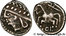 GALLIA - ALLOBROGES (Dauphiné area)
Type : Denier VOL au cheval galopant et au “caducée” 
Date : Ier siècle avant J.-C. 
Metal : silver 
Diameter : 15...