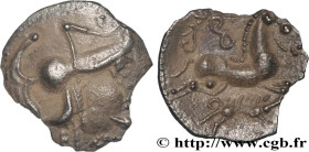 AMBIANI (Area of Amiens)
Type : Denier d'argent scyphate dit au sanglier 
Date : c. 60-50 AC. 
Mint name / Town : Amiens (80) 
Metal : silver 
Diamete...