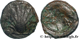 HISPANIA - SPAIN - ARSE SAGUNTO (Province of Valencia)
Type : Sextans à la coquille et au dauphin 
Date : c. 150/120 AC. 
Mint name / Town : Arsé Sagu...
