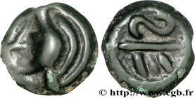 GALLIA BELGICA - BELLOVACI (Area of Beauvais)
Type : Potin aux chevrons, classe Ib 
Date : c. 50-20 AC. 
Mint name / Town : Beauvais (60) 
Metal : pot...