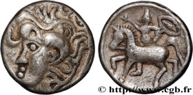 CELTS, EASTERN EUROPE
Type : Drachme 
Date : IIe siècle AC. 
Metal : silver 
Diameter : 16  mm
Orientation dies : 9  h.
Weight : 4,15  g.
Rarity : R3 ...