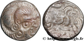 CORIOSOLITÆ (Area of Corseul, Cotes d'Armor)
Type : Statère de billon, classe III au nez en epsilon 
Date : c. 80-50 AC. 
Mint name / Town : Saint-Bri...
