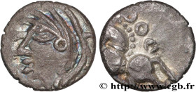 GALLIA BELGICA - SEQUANI (Area of Besançon)
Type : Denier Q. DOCI/SAM F 
Date : c. 57-50 AC. 
Metal : silver 
Diameter : 12  mm
Orientation dies : 2  ...