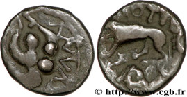 GALLIA - SOUTH WESTERN GAUL - SOTIATES (Area of Sos)
Type : Drachme au loup 
Date : c. après 56 AC. 
Metal : billon 
Diameter : 16  mm
Orientation die...