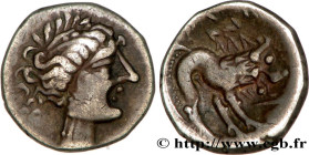 ITALY - TRANSPADANE AREA - CELTO-LIGURIANS
Type : “Drachme légère”, imitation de Marseille 
Date : IIIe-IIe siècle avant J.-C. 
Metal : silver 
Diamet...