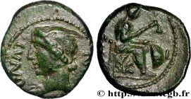 BRITTANY - CATUVELLAUNI and TRINOVANTES
Type : Bronze CVNOBELINE au “Metal-Worker” 
Date : c. 40 AC. 
Metal : bronze 
Diameter : 15  mm
Orientation di...