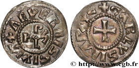 CHARLES THE BALD AND COINAGE IN HIS NAME
Type : Denier 
Date : c. 900 
Date : n.d. 
Mint name / Town : Nevers 
Metal : silver 
Diameter : 21  mm
Orien...