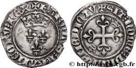 CHARLES VI LE FOU ou LE BIEN AIMÉ / THE BELOVED or THE MAD
Type : Gros dit "florette" 
Date : 10/05/1417 
Date : n.d. 
Mint name / Town : Tournai 
Met...