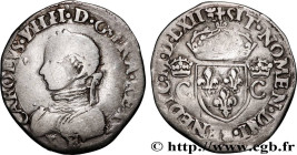 CHARLES IX
Type : Demi-teston, 2e type 
Date : MDLXII 
Date : 1562 
Mint name / Town : Tours 
Quantity minted : 74358 
Metal : silver 
Millesimal fine...