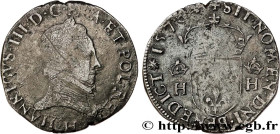 HENRY III
Type : Teston, 4e type 
Date : 1576 
Mint name / Town : La Rochelle 
Metal : silver 
Millesimal fineness : 898  ‰
Diameter : 29  mm
Orientat...