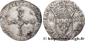 HENRY IV
Type : Quart d'écu, croix feuillue de face 
Date : 1603 
Mint name / Town : Nantes 
Quantity minted : 810356 
Metal : silver 
Millesimal fine...