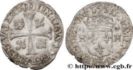 HENRY IV
Type : Douzain aux deux H, 3e type 
Date : 1594 
Mint name / Town : Bayonne 
Quantity minted : 59874 
Metal : billon 
Millesimal fineness : 2...
