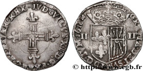 LOUIS XIII
Type : Quart d'écu de Navarre 
Date : 1618 
Mint name / Town : Saint-Palais 
Metal : silver 
Millesimal fineness : 917  ‰
Diameter : 30,5  ...