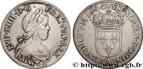 LOUIS XIV "THE SUN KING"
Type : Écu, portrait à la mèche courte 
Date : 1644 
Mint name / Town : Paris, Monnaie de Matignon 
Quantity minted : 160000 ...