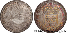 LOUIS XIV "THE SUN KING"
Type : Quart d'écu, portrait à la mèche courte 
Date : 1644 
Mint name / Town : Paris, Monnaie de Matignon 
Quantity minted :...