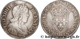 LOUIS XIV "THE SUN KING"
Type : Demi-écu, portrait à la mèche longue 
Date : 1650 
Mint name / Town : La Rochelle 
Quantity minted : 14445 
Metal : si...
