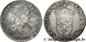 LOUIS XIV "THE SUN KING"
Type : Demi-écu, portrait à la mèche longue 
Date : 1653 
Mint name / Town : Narbonne 
Quantity minted : 24094 
Metal : silve...