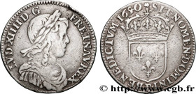 LOUIS XIV "THE SUN KING"
Type : Douzième d'écu, portrait à la mèche longue 
Date : 1650 
Mint name / Town : Rouen 
Quantity minted : 116630 
Metal : s...