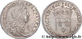 LOUIS XIV "THE SUN KING"
Type : Douzième d'écu, portrait apollinien 
Date : 1661 
Mint name / Town : Saint-André de Villeneuve-lès-Avignon 
Quantity m...