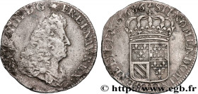 LOUIS XIV "THE SUN KING"
Type : Quart d'écu de Flandre 
Date : 1686 
Mint name / Town : Lille 
Quantity minted : 348156 
Metal : silver 
Millesimal fi...